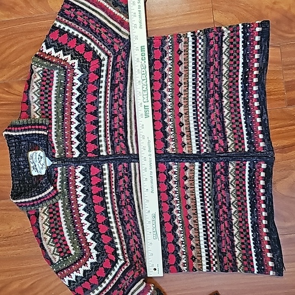 Heirloom Collections Womens Vintage Y2K Zip-up Collared Cardigan Sz XL - Picture 8 of 10